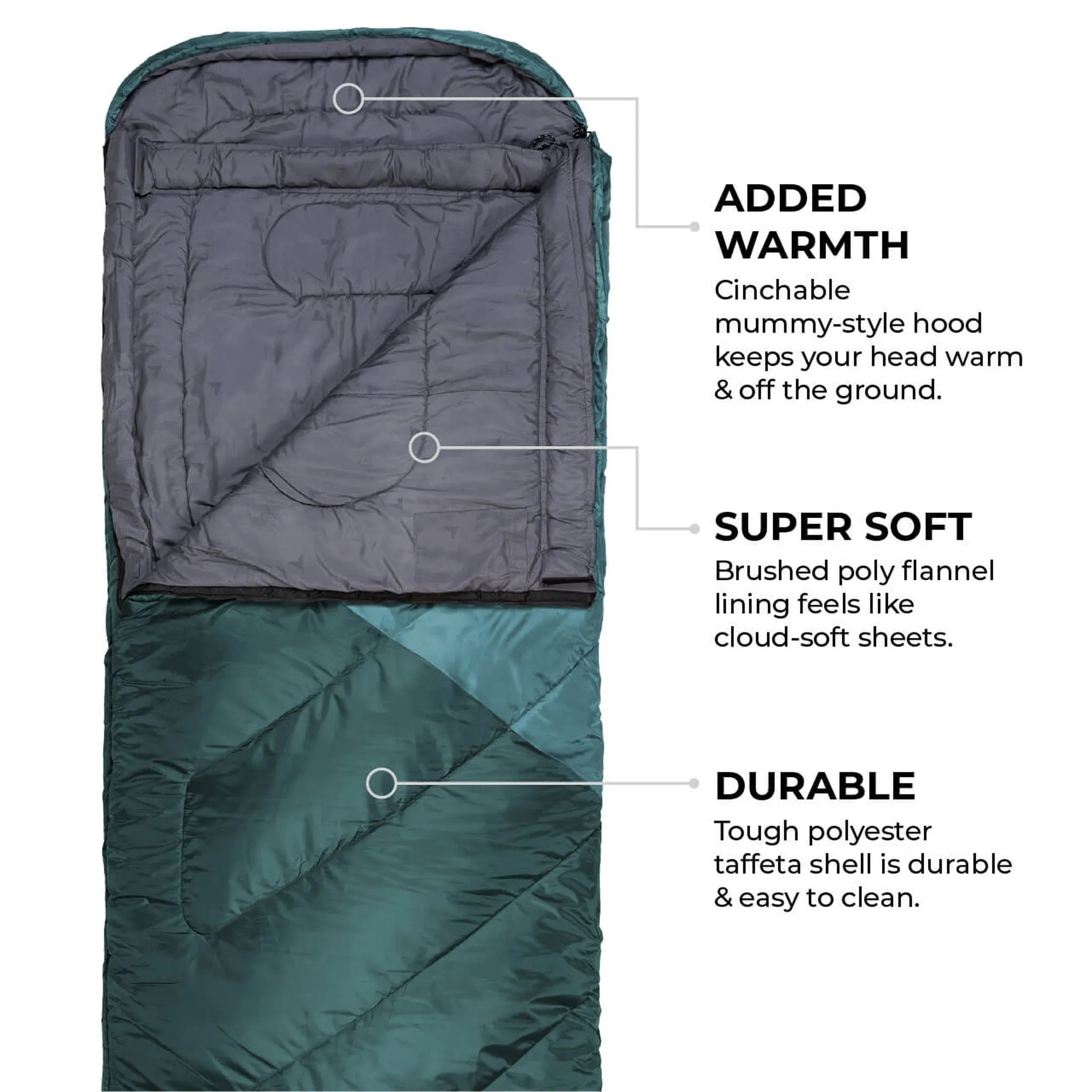 Teton Sports Celsius -7˚c/20˚f Sleeping Bag in Ruby and Grey