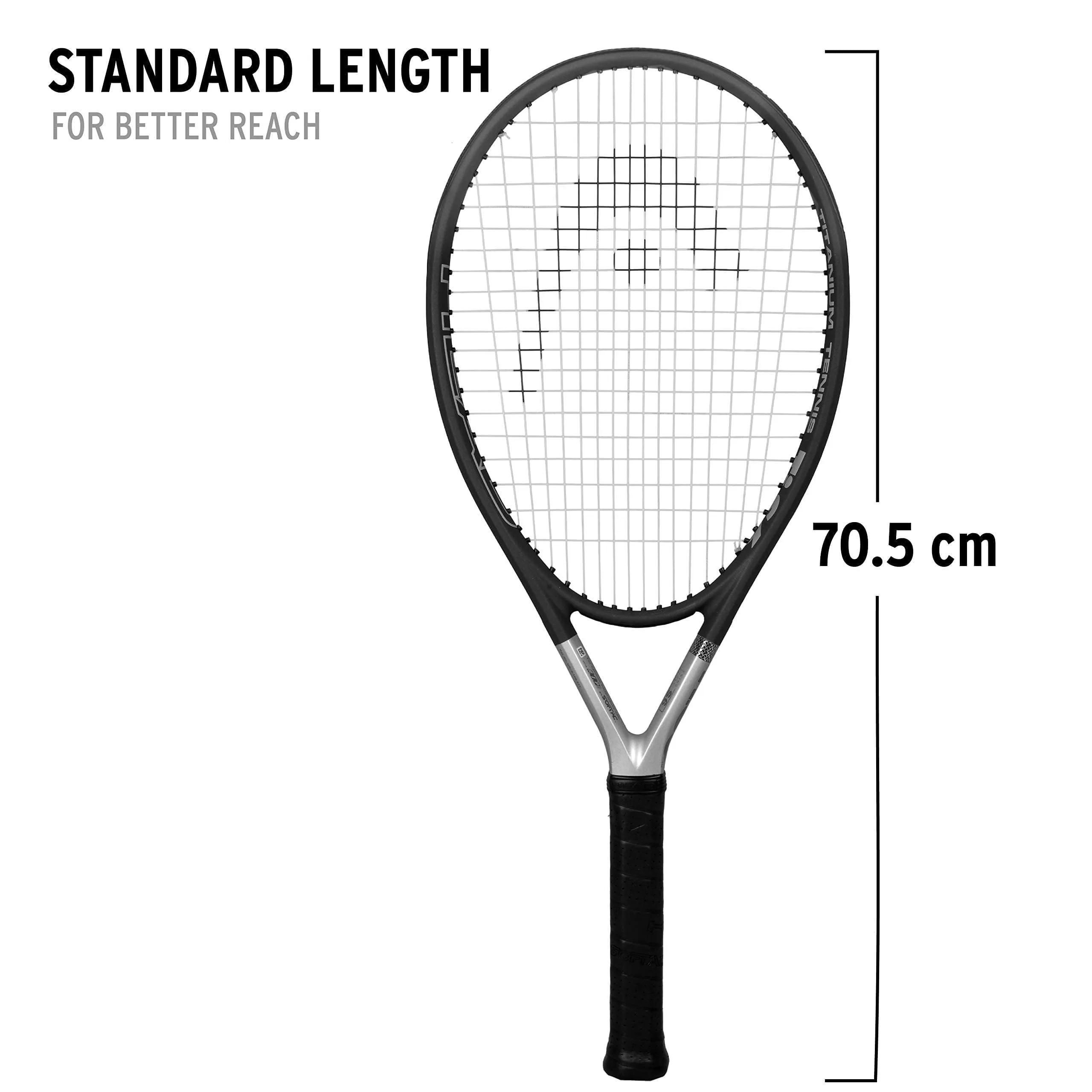 TI S6 Graphite-Titanium Tennis Racquet | Colour - Grey (Strung)