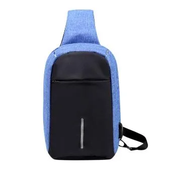 Waterproof Anti Theft Chest Bag Waist Bag  with External USB charge