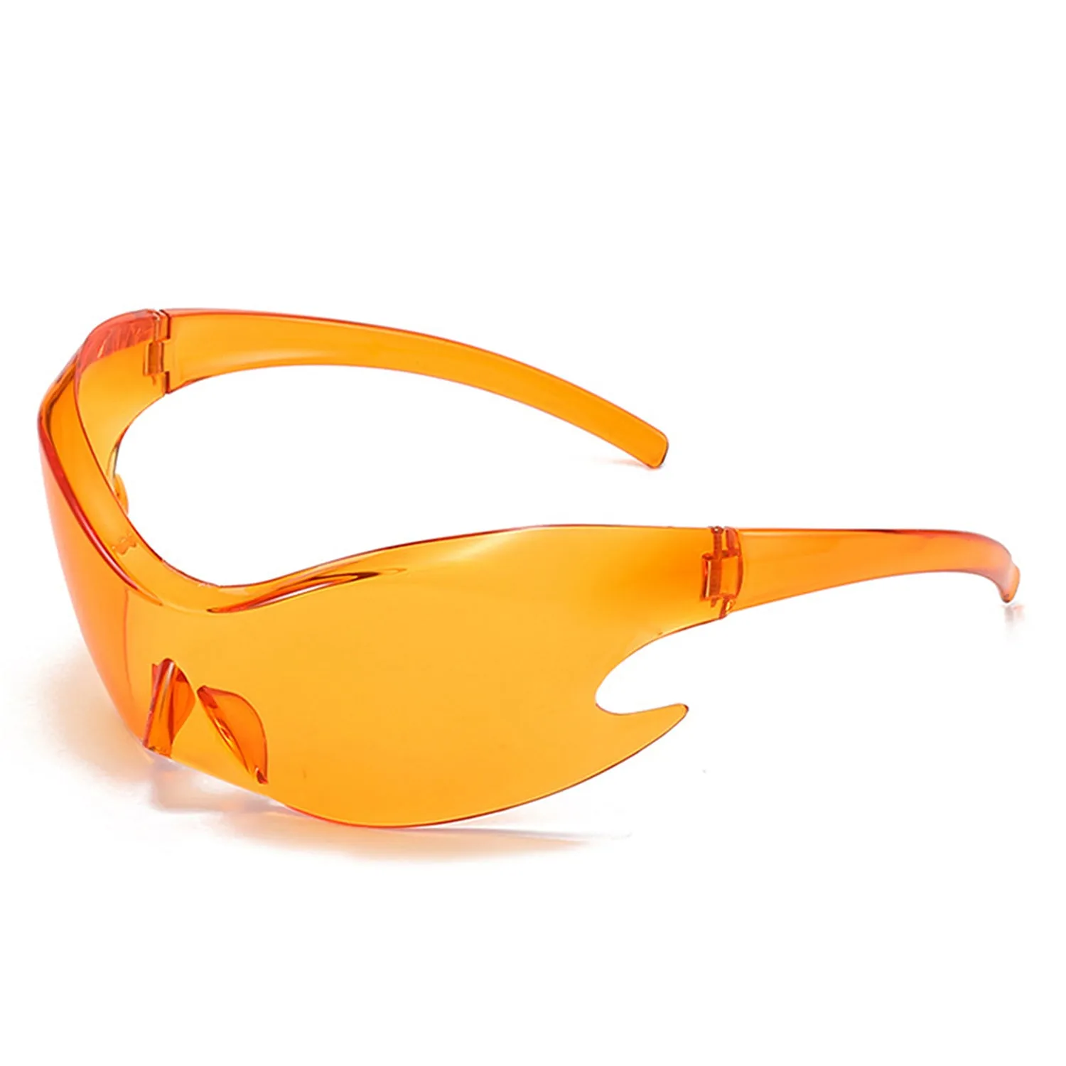 Whiestan - Futuristic Mirrored Sleek Wrap Around Sports Sunglasses