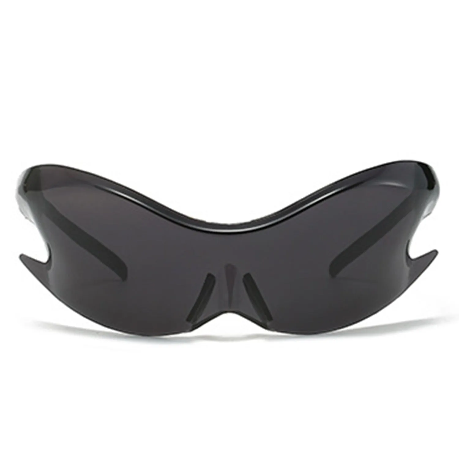 Whiestan - Futuristic Mirrored Sleek Wrap Around Sports Sunglasses