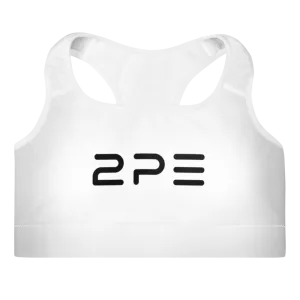 White Padded Sports Bra