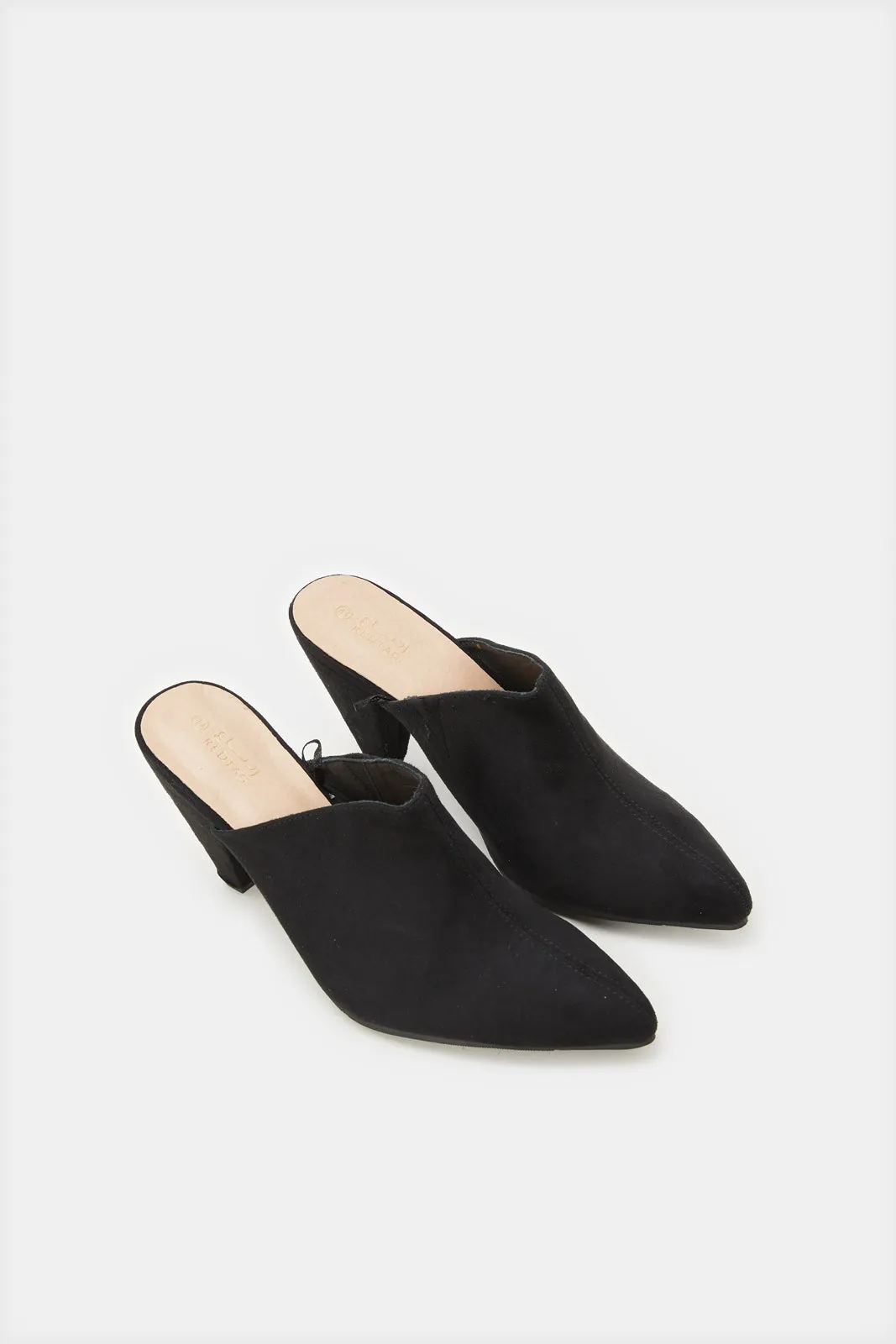 Women Black Patent Mule