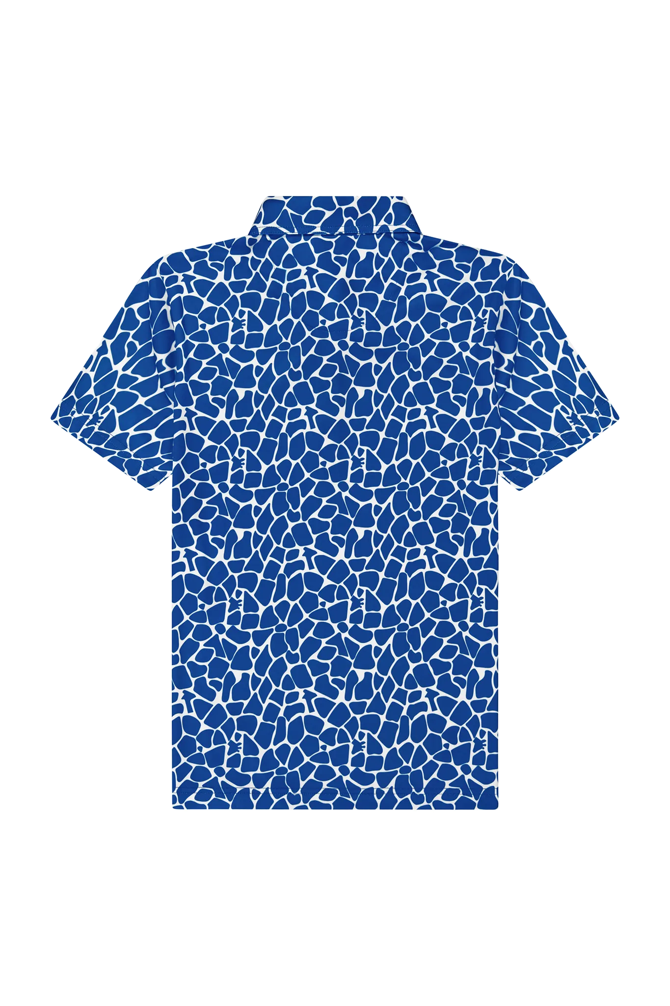 Womens Breezy Polo - Blue Giraffe