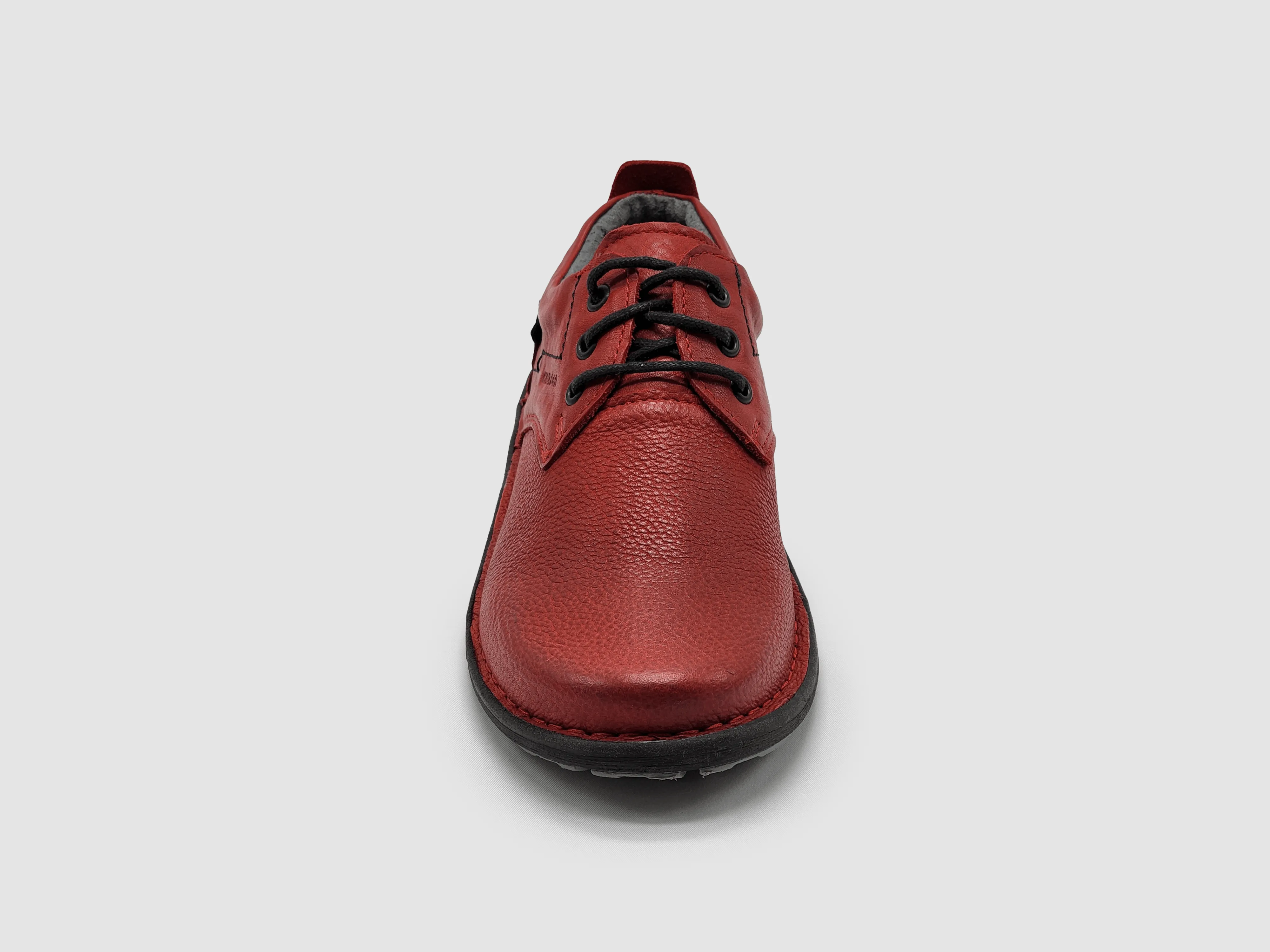 Women's Old-Fashioned Leather Shoes - Red