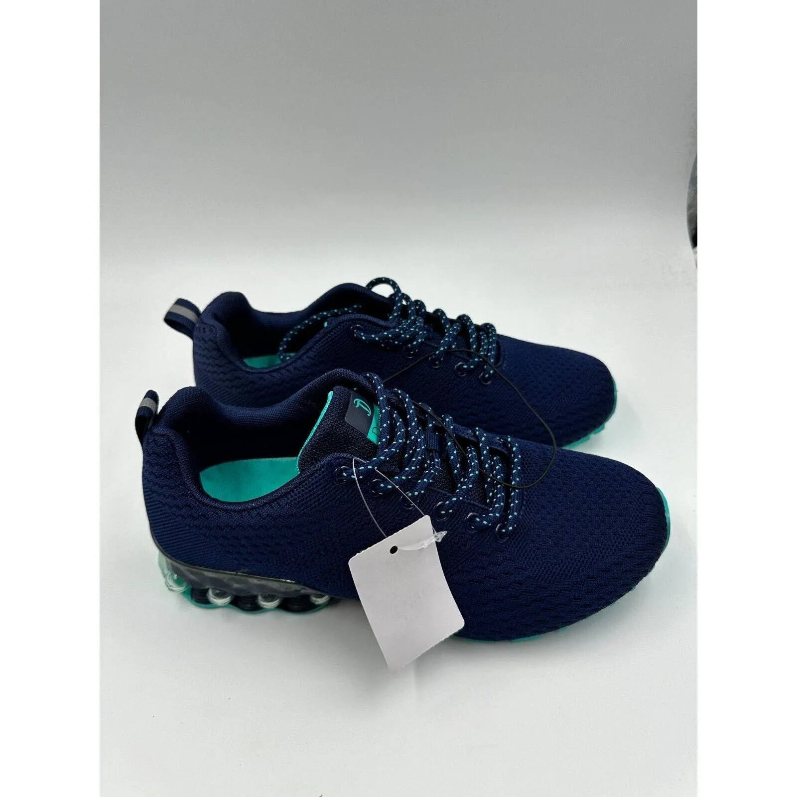 Women's Size 7, Aqua and Blue Sneakers