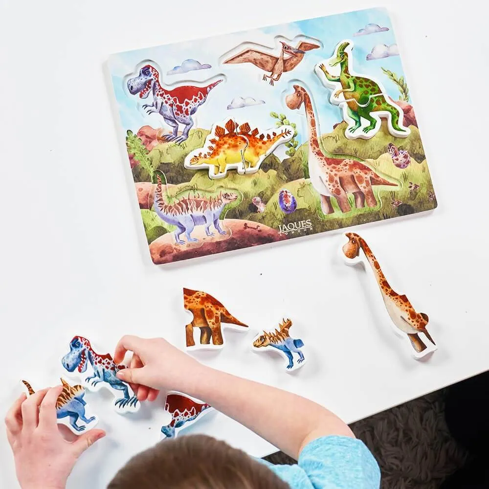 Wooden Dinosaur Puzzle - Kid's Puzzle Board