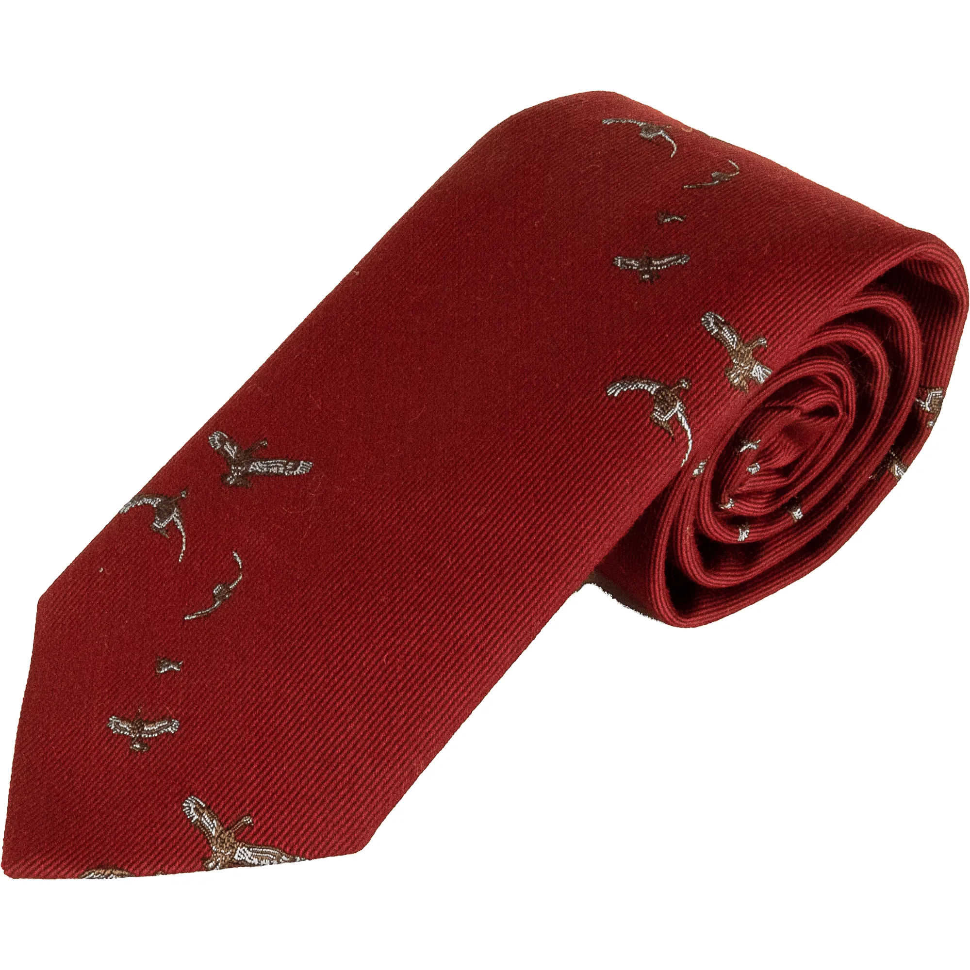 Wool and Silk Flying Duck Tie