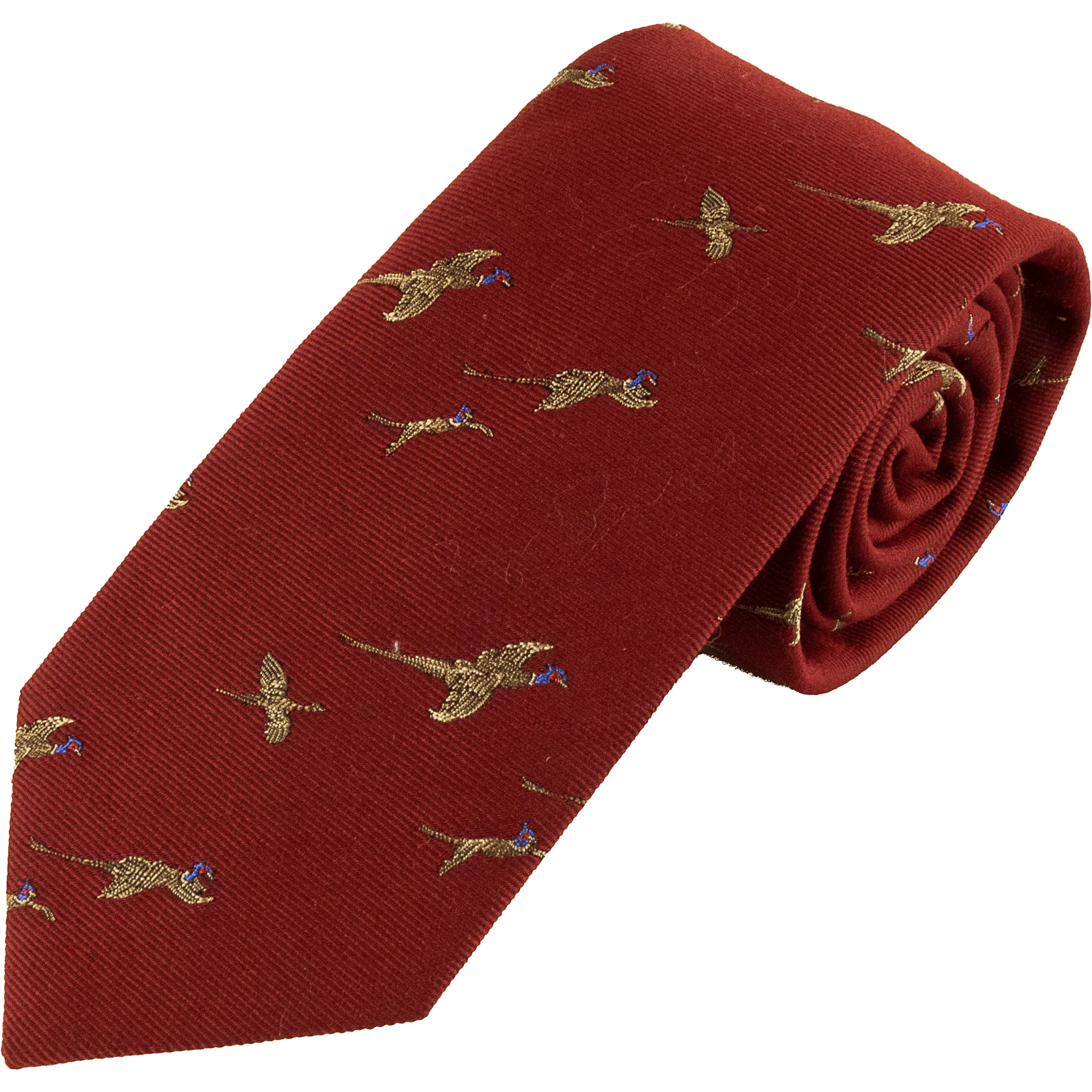 Wool and Silk Flying Pheasant Tie