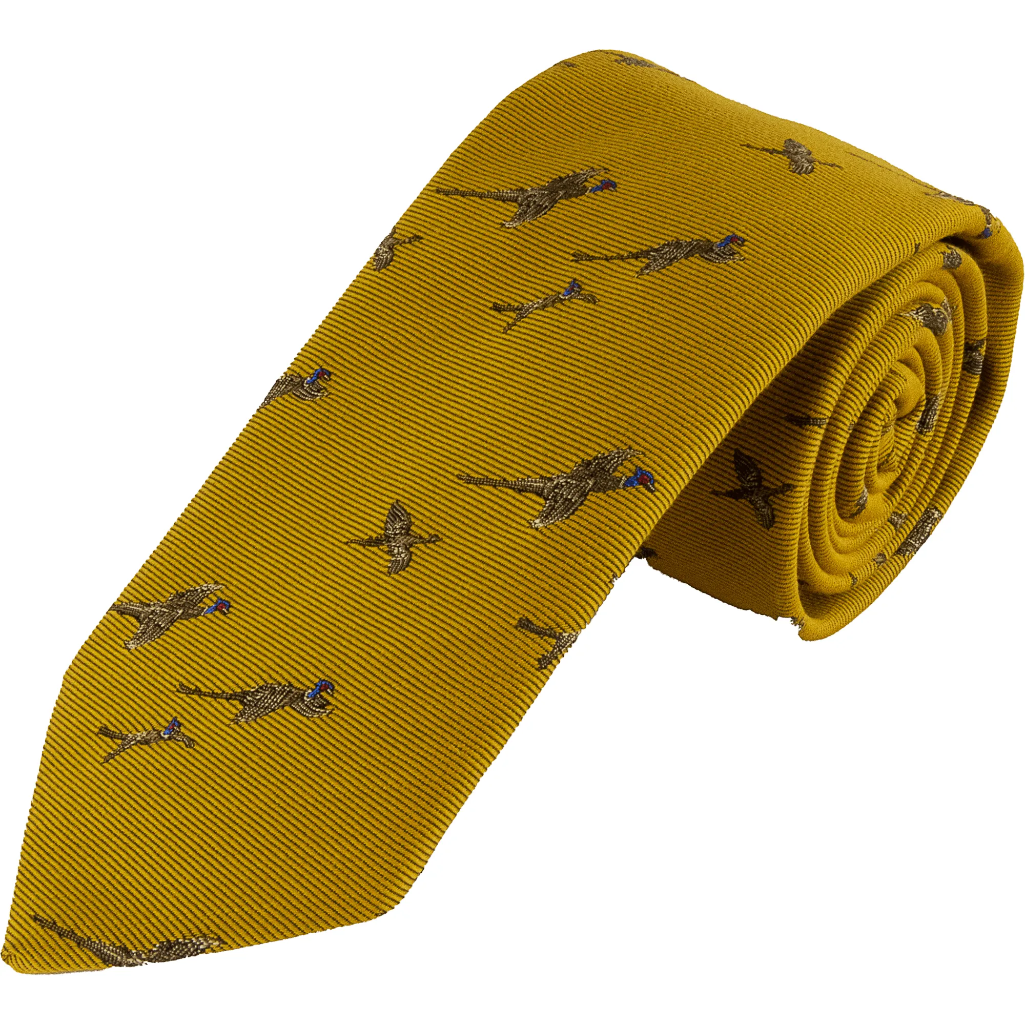 Wool and Silk Flying Pheasant Tie