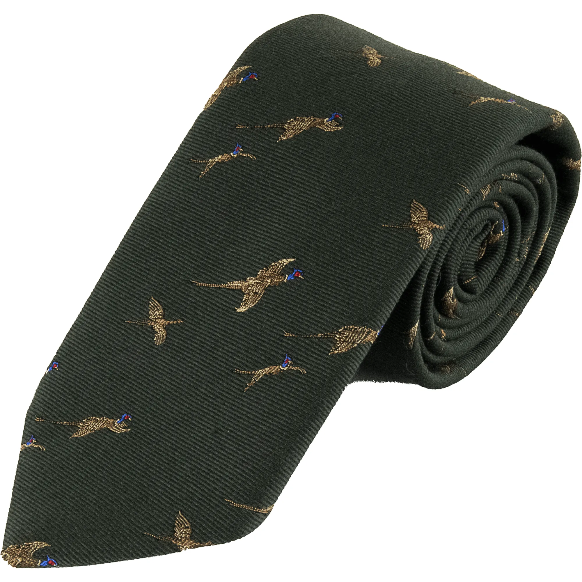 Wool and Silk Flying Pheasant Tie